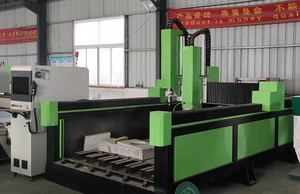 CE çift kafaları 5.5kw mili ve testere bıçağı oyma kesme 5 eksen taş cnc makinesi 1325 taş granit mermer cnc yönlendirici - Product Image 5