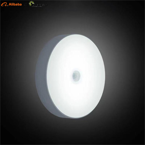 Intelligent Sensing <strong>LED</strong> Night <strong>Light</strong> with USB Charging for Home Office Warehouse Lighting Round Style Touch Power Generation - Product Image 1