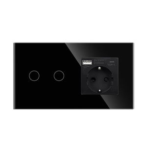 USBタイプCウォールソケットEUプラグコンセント16A電源タッチスイッチ (USBソケット付き) - Product Image 4