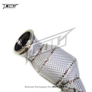 Catted downpipe สำหรับ BMW M5 F90 4.4T 2018-2023กีฬารถ heatshield downpipe เพิ่มเสียงถนน headers - Product Image 5