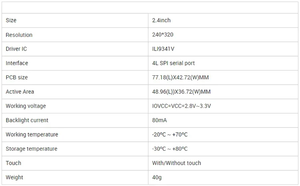 Hot 2.4 pouces 240x320 SPI TFT Module de Port série 5V/3.3V adaptateur PCB ILI9341/ST7789V écran LCD pour les projets <span class=keywords><strong>Arduino</strong></span> - Product Image 2