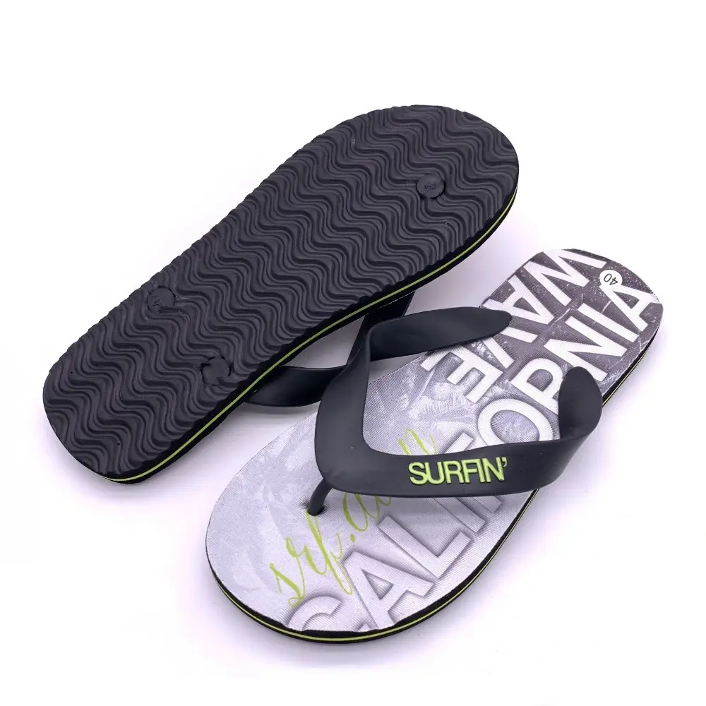 Personalized Men's Sandals Flip Flops with Logo Latest Best Price High Quality