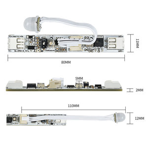 PIR05 PIR Motion <strong>Sensor</strong> 12mm Width Distance Delay Time Adjustable Auto <strong>Sensor</strong> with LUX Switch LED Controller for Home <strong>Lighting</strong> - Product Image 3