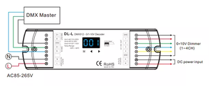 DL-L 4 канала DMX512 декодер DMX для 0-10V преобразователь сигнала RDM функция DMX512 до 0/1-10V контроллер - Product Image 6