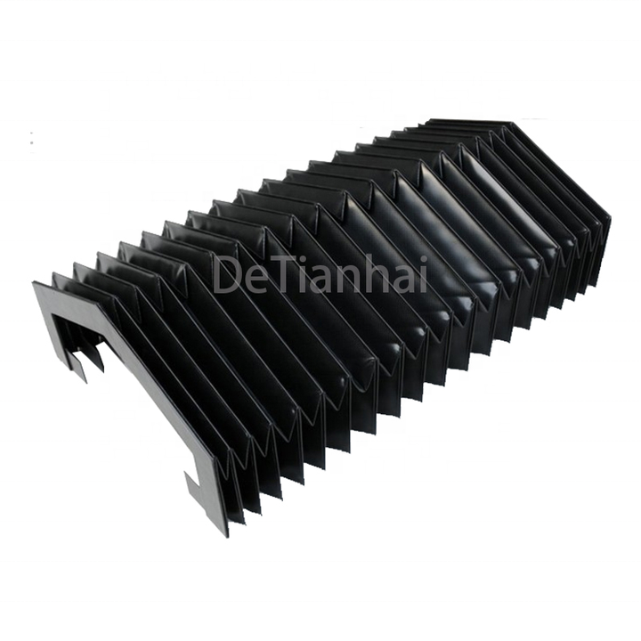 ที่กําหนดเองที่มีความยืดหยุ่นแบนป้องกันคู่มือ Bellows ฝุ่น Bellow สําหรับ CNC ฝุ่น Bellows เครื่องเชื่อม