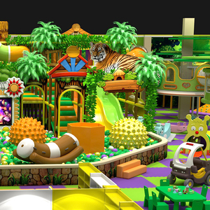 Renkli kapalı çocuk yumuşak oyun seti ticari çocuk oyun alanı dahil top havuzu ve slayt - Product Image 2