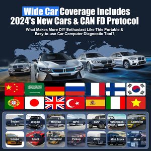 NEUESTE IP819-Vollsystem-Autodiagnosewerkzeuge Unterstützung für ECU-Codierung schlüssel programmierer CAN FD WIFI/USB 36 setzt den Autos canner zurück - Product Image 6