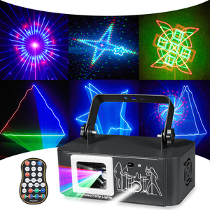 <strong>RGB</strong> Laser Projector Light Colorful <strong>LED</strong> Gobo Projector for Home Decor KTV Bar Stage Atmosphere Lighting Holiday Indoor - Product Image 3