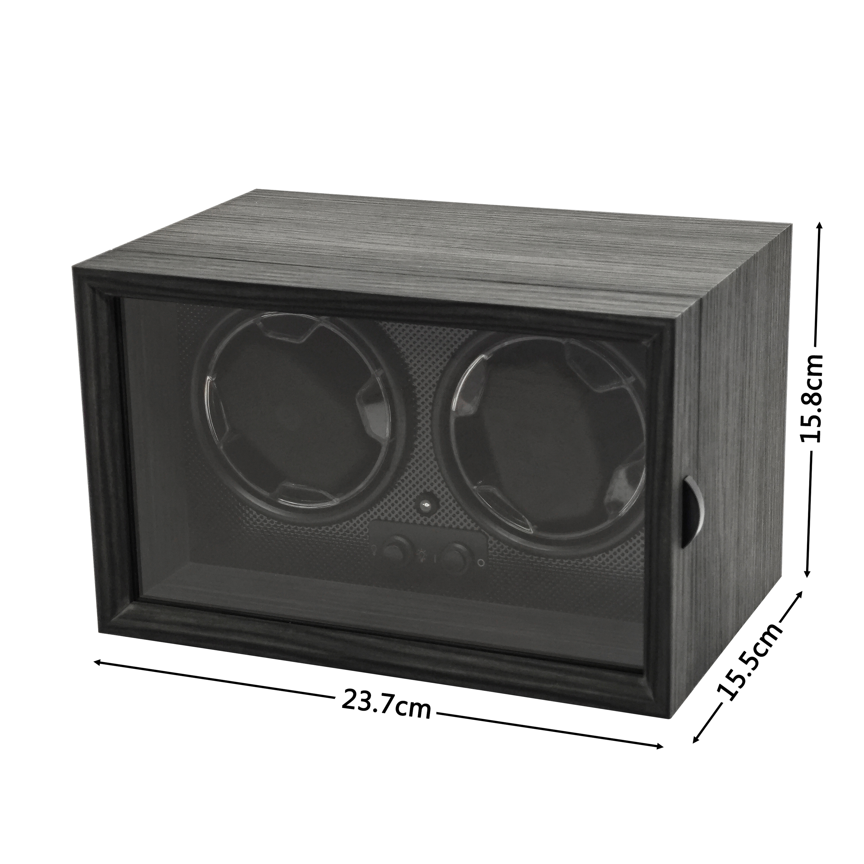 Noir-2 emplacements-23,7*15,5*15,8 cm