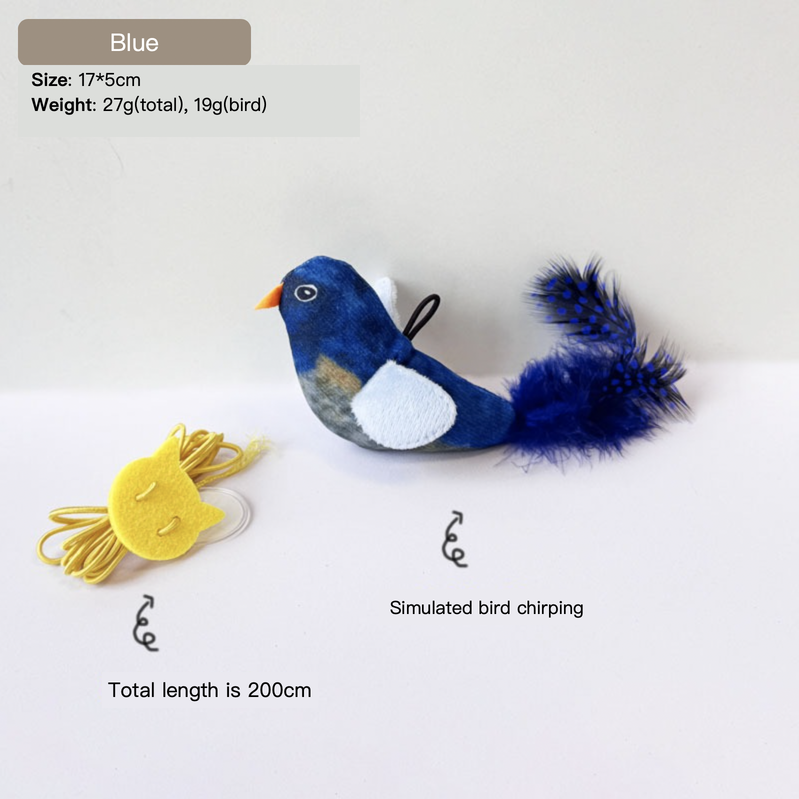 Blue Squeaky Bird