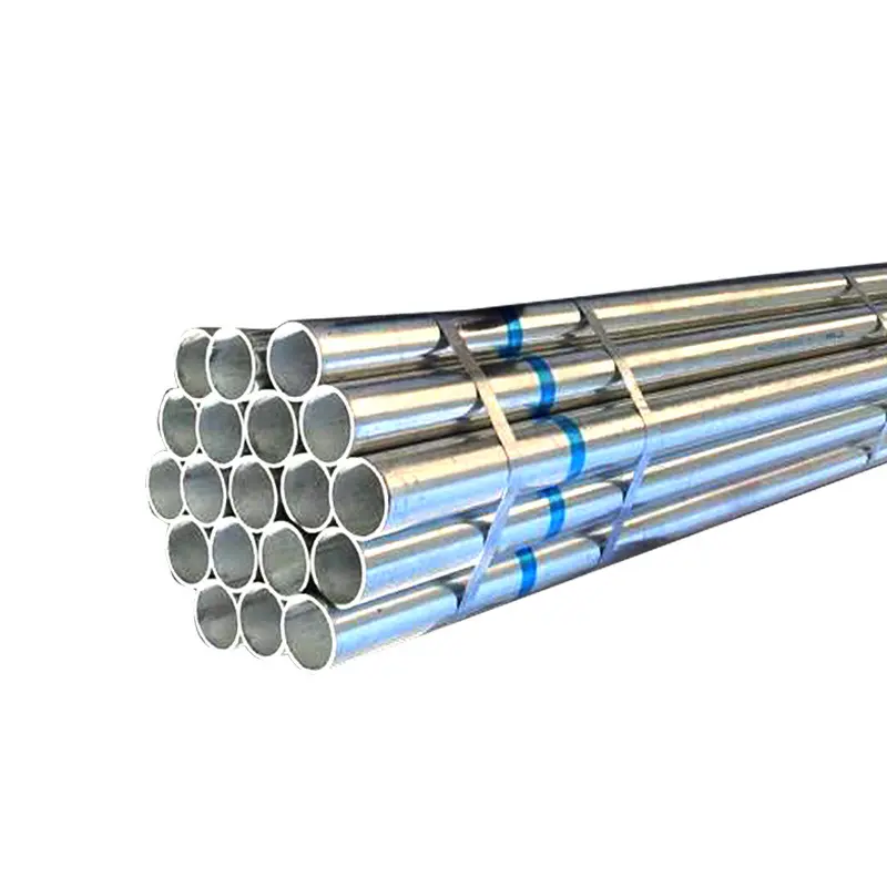 schedule 40 GI Zinc tube Hot dip galvanized round hollow sections steel pipe