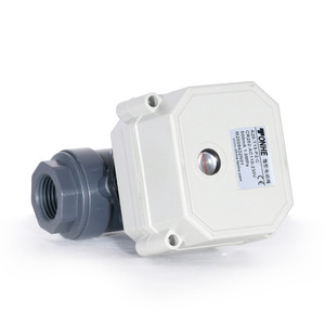 1/2 ''DN15 Электрический модулирующий шаровой клапан UPVC 9-24VDC аналоговый сигнал управления 4-20mA 0-5V 0-10V - Product Image 4