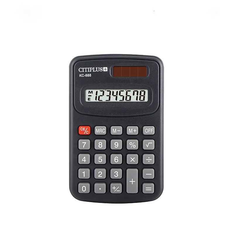 미니 소형 계산기 Calculadora 8 자리 학생 전자 태양 사용자 정의 미니 포켓 계산기 사무용품