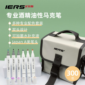 IERS Custom Logo Dual Tip Watercolor Sketch Art <strong>Markers</strong> Set <strong>Chisel</strong> Fiber Tip Alcohol Based <strong>Marker</strong> Pen for Stationery - Product Image 6