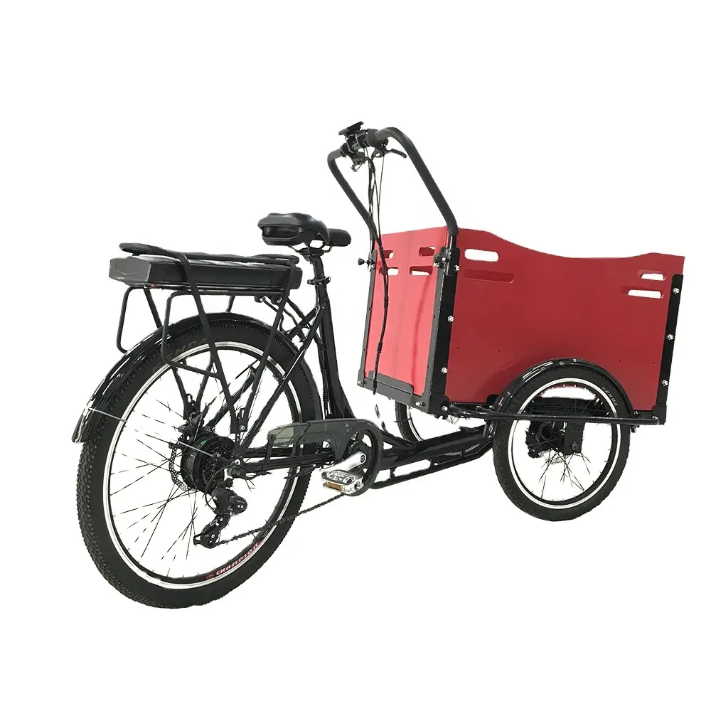 سعة كبيرة الكهربائية دراجة ثلاثية للتنقل الدراجة لتنفيذ الاطفال السلع في باكستان