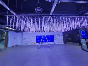 DMX5 Controller programmabile 5m Club decorativo RGB LED Pixel Tube WS2811 RGB Fullcolor meteorite tubo pioggia paesaggio IP67 PCB PC