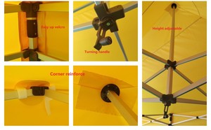 3x3m 1080d PVC lớp phủ Oxford không thấm nước Lều mái che quảng cáo ngoài trời gazebo Lều biểu tượng tùy chỉnh vườn lều - Product Image 4