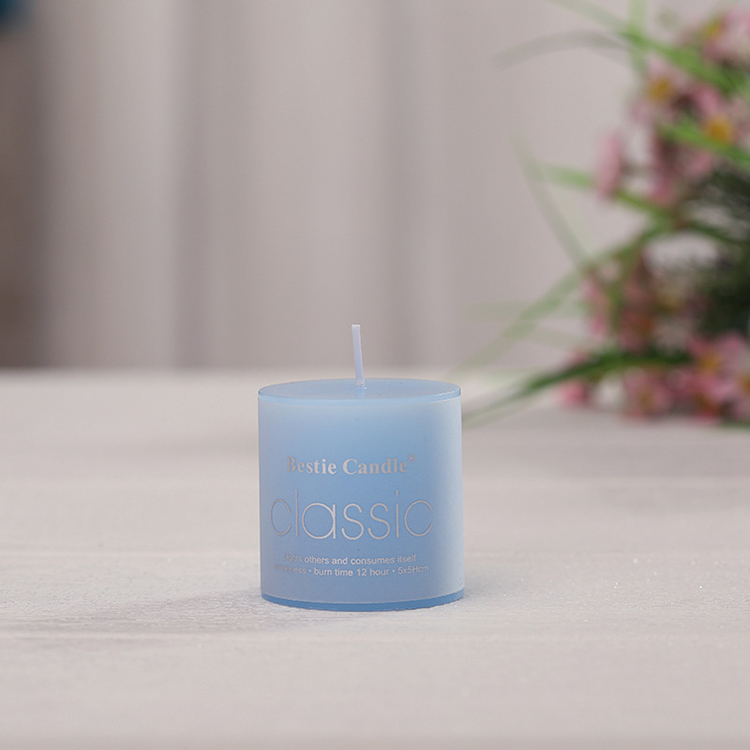 Pink Beautiful Macaron Wax Tea Light Candle Green Favors Scent, Luxury Candle For Home Scent Gift Set