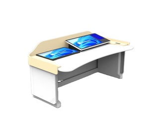 Equipo educativo mesa de computadora para profesores universitarios Mesa de altura eléctrica con cámara de documentos y sistema de micrófono - Product Image 2