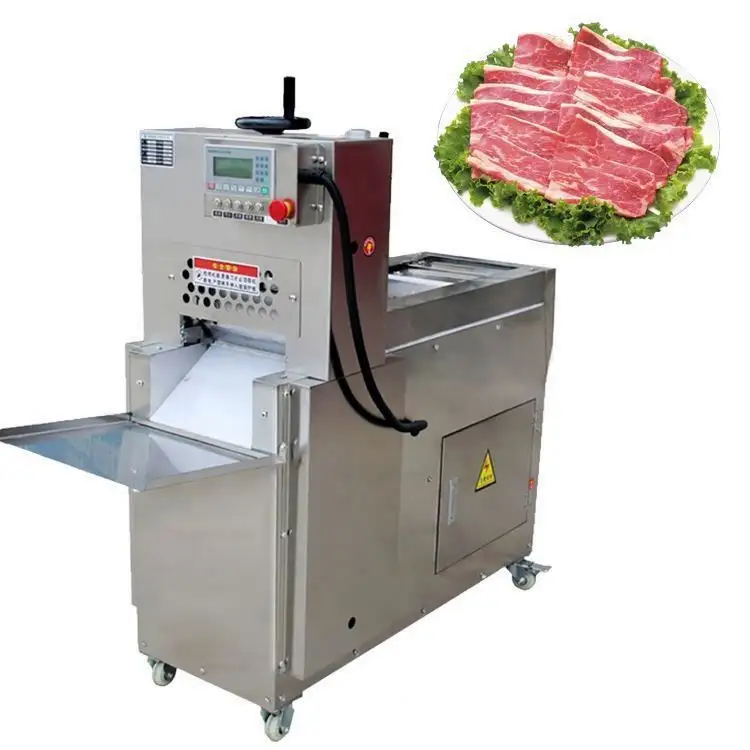 Mesin pengiris daging babi asap Harga Murah pabrik mesin pengiris daging sapi segar