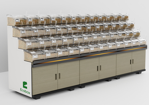 Ecobox nhựa hiển thị tủ số lượng lớn thực phẩm đảo hiển thị Kệ hiển thị đứng với Scoop Thùng - Product Image 5