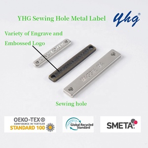 YHG Alta Qualidade Gravado Marca Personalizada Carta Liga de Zinco Esmalte Metal Etiqueta <span class=keywords><strong>Tag</strong></span> para Vestuário de Moda/Swimwear - Product Image 5