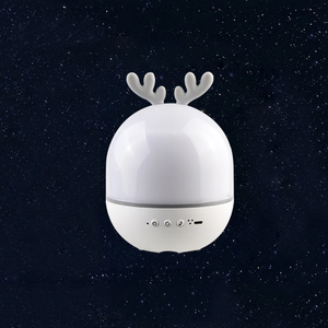 Wiederauf ladbare Kaninchen-/Hirsch-<span class=keywords><strong>LED</strong></span>-Projektions lampe Starry Sky Star Projector Night Light mit 6 Projektions mustern und Musik
