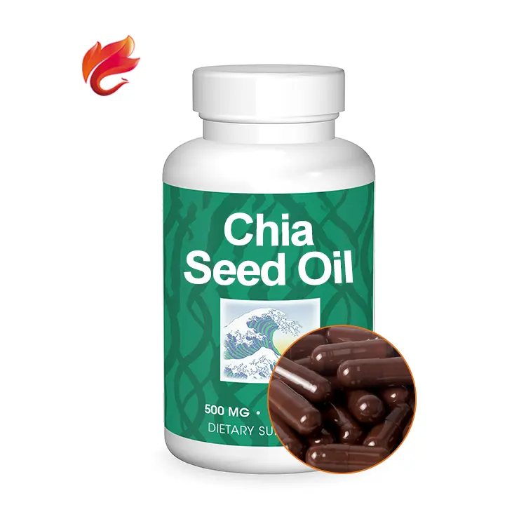 Heart Improve Chia Seed Oil Cápsulas duras Esencia Suplemento 1000Mg Producto