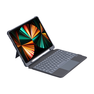 ワイヤレスBluetoothキーボード保護ケース付きiPad Pro用11インチAir 4 & 5スクリーンタイピングペンスロットオフィス & ゲーム用 - Product Image 3