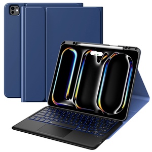 MoKo Touchpad Desmontable 7 Colores Retroiluminado Teclado Inalámbrico Cubierta Smart Bluetooth Keyboard Case para iPad Pro 13 Pulgadas Case 2024 - Product Image 1