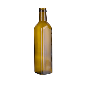 250ml 500ml 750ml 1l Empty square Dark Green Kitchen Cooking Olive Oil Glass Bottle