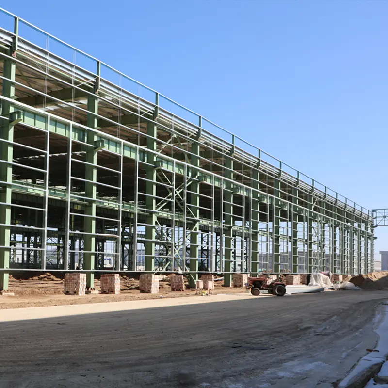 Bâtiment métallique industriel préfabriqué hangar d'entrepôt construction structures en acier