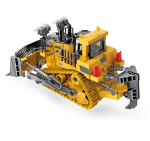 DWI Dowellin 1/249チャンネル2.4GhzRCブルドーザーライトとサウンド付きダイキャストミニブルドーザーおもちゃラバーデュアルトラックタイヤ - Product Image 2