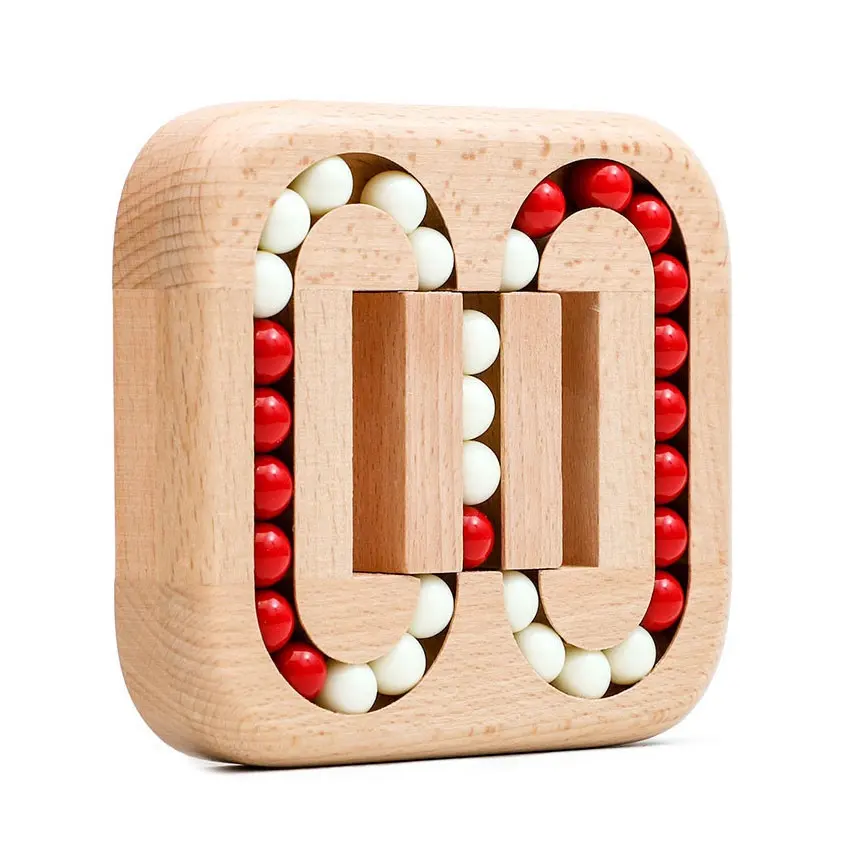 Nieuwste Early Education Houten Speelgoed Montessori Zintuiglijke Hout Kralen Fidget Toy Bead Maze Game Vergrendeld Intelligente Creatieve Speelgoed