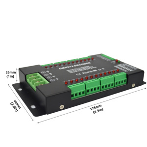24 kanal RGB DMX512 LED Decoder mit Anzeige licht control single oder RGB lampen für adversting modul