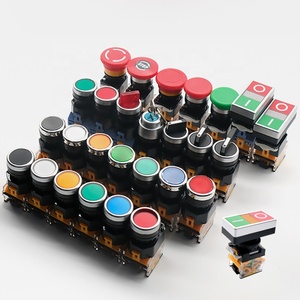 22mm Plastic Momentary <strong>Push</strong> <strong>Button</strong> Switch Self-Reset Electronic <strong>Control</strong> <strong>System</strong> 1NO Switch Flat Mounting Hole - Product Image 5
