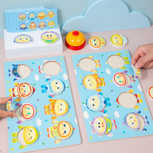 Educational Toy Cartoon Battle Puzzles Game Kids Wooden <strong>Pattern</strong> Matching Puzzles Fun Puzzle Battle <strong>Building</strong> <strong>Blocks</strong> - Product Image 6