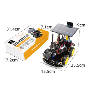 2024 nueva cámara ESP32 programación Robot educativo IoT ultrasónico coche inteligente Kit de aprendizaje Solar - Product Image 6
