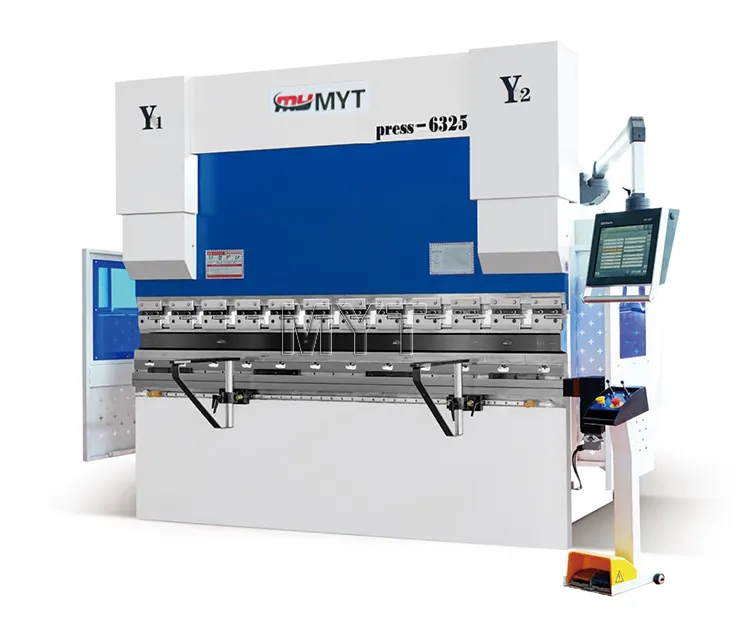 Myt cnc imprensa freio 6 eixos máquina de dobra de metal folha hidráulica