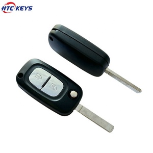 R-enaultカーキーケース用オートキー折りたたみ式フリップキーシェル2ボタン - Product Image 6