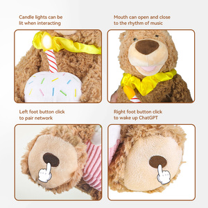 Portable <strong>Plush</strong> AI Toy with ChatGPT Voice Assistant, WiFi, and Type-<strong>C</strong> Charging for Travel and Educational Use - Product Image 6