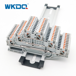 PT1.5/<strong>S</strong>-3L 1.5mm Push in Din Rail Triple Level Terminal Blocks - Product Image 1
