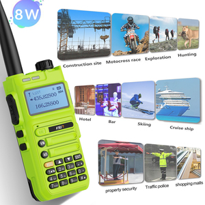 KSUN-Dispositivo de comunicación por radio de 2 vías TFSI, sistema de intercomunicación inalámbrico de 8W, portátil, UHF, VHF, banda dual, walkie talkie