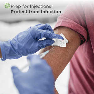 แผ่นปลอดเชื้อ75% ไอโซโพรพิลแอลกอฮอล์ทางการแพทย์ห่อแยกต่างหากติดฉลากตามต้องการ - Product Image 5