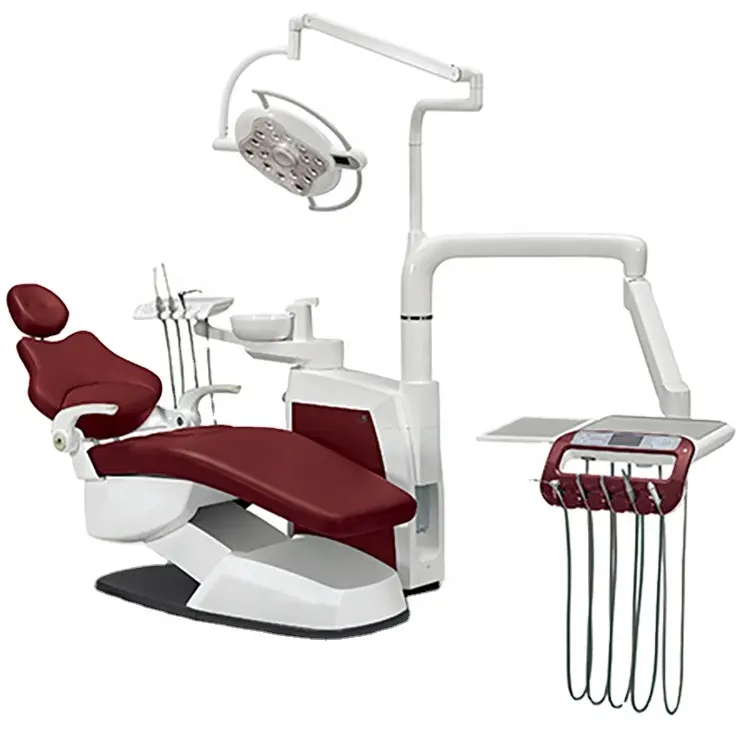 كرسي مريح وفاخر للعلاج الطبي للأسنان عالي الجودة معدات طبية للأسنان