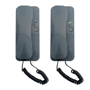 Intercomunicador de dos cables, auricular de 2 vías, sistema de intercomunicación de teléfono de puerta de Audio con cable barato para hoteles de apartamentos