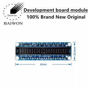 Ahududu Pi ile uyumlu, Breadboard adaptör panosu için 40 pinli ahududu PI GPIO genişletme kartı