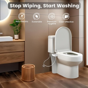 Smart Cover <strong>Bidet</strong> with Foldable Nozzle Factory Specializes in <strong>Small</strong> Size No Electric Button Toilet Bathroom Use - Product Image 2