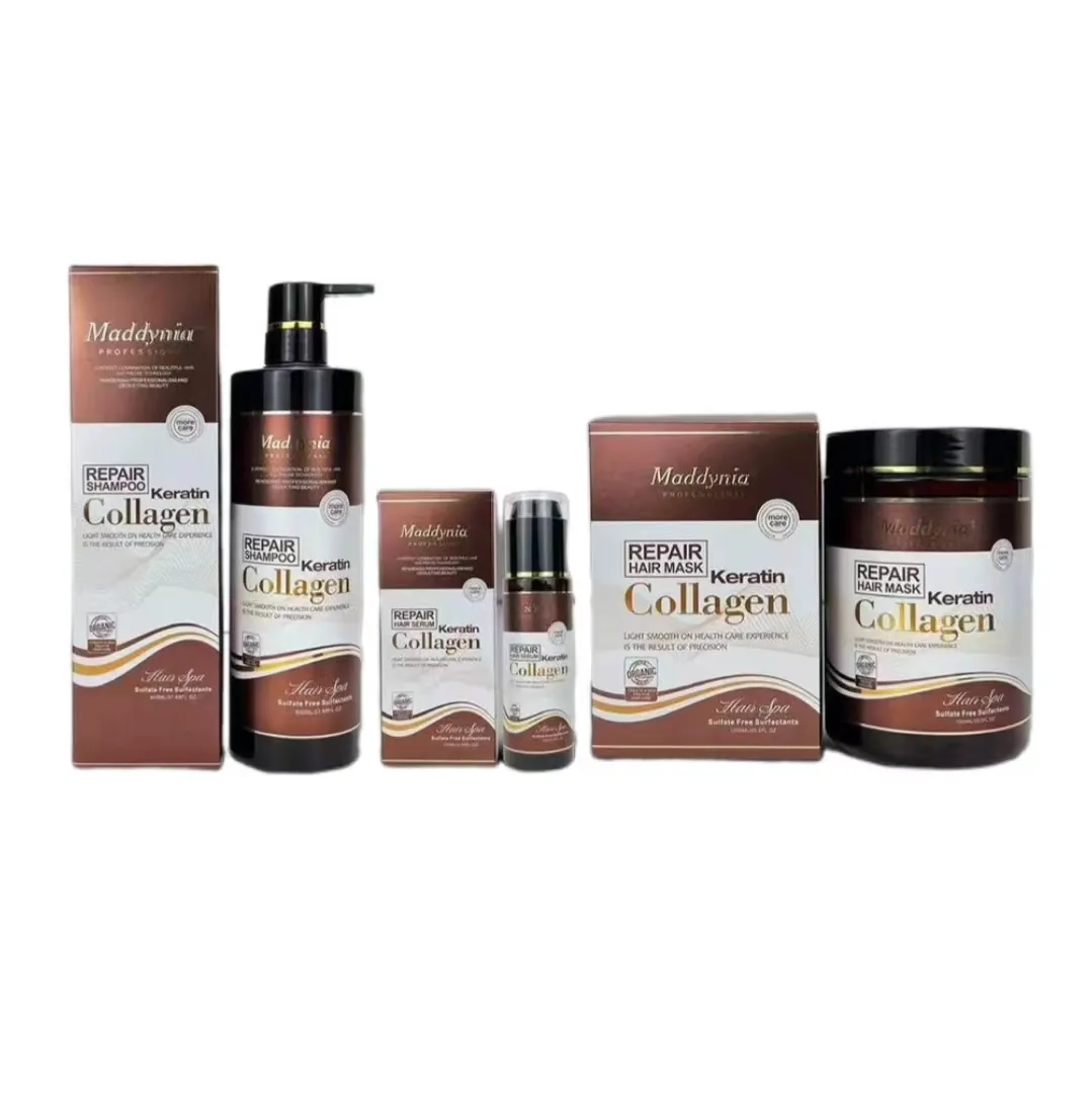 Maddynia queratina colágeno tratamento capilar personalizado shampoo de colágeno de ótima qualidade 900ml