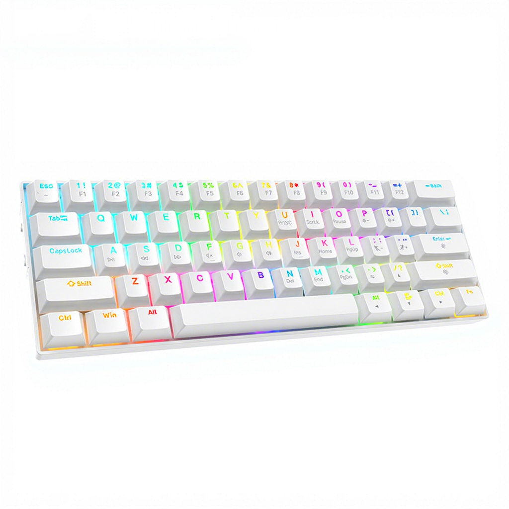 61 touches-blanc-BT triple mode-rgb-interrupteur à thé